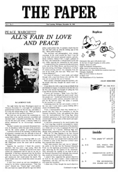 The Paper Vol. I No. 2 — Dec. 10, 1965